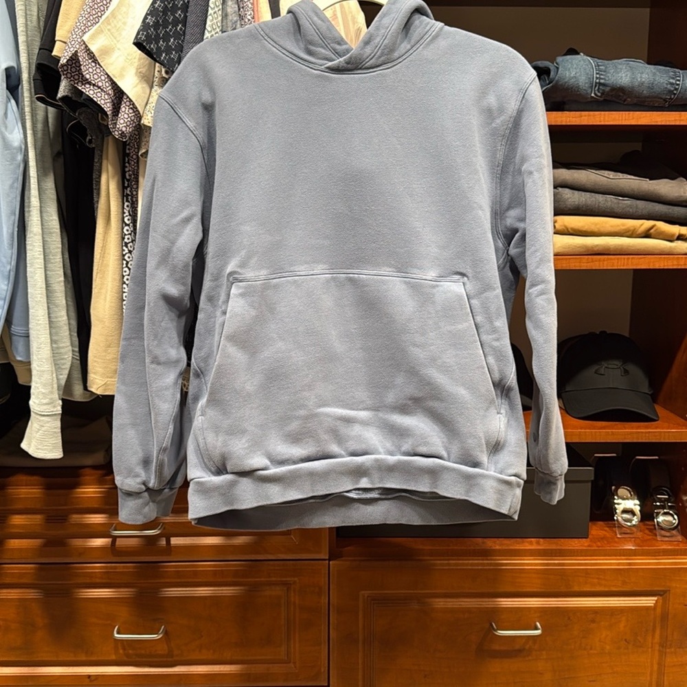 EUC Men’s Lululemon Steady State pullover hoodie Oasis Blue Size S
